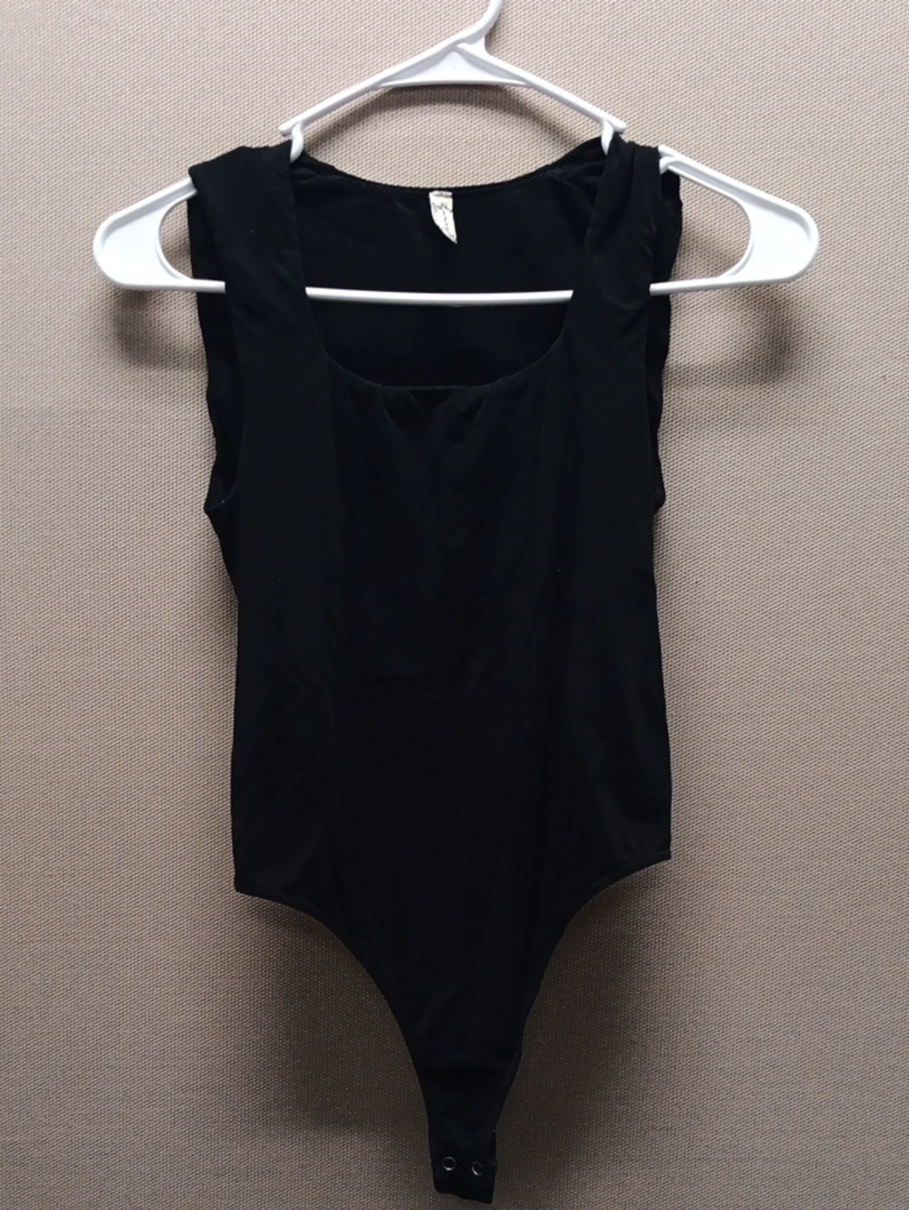 Free People Black Tank Bodysuit One-Piece